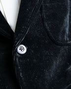 “Y’s for men” beautiful black corduroy single tailored jacket