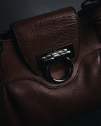 "Salvatore Ferragamo" 00’s Soft gathered gancini top-handle bag