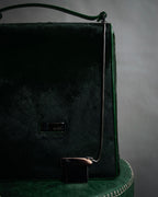 “GUCCI“ 90’s-00’s pony hair structured shoulder bag