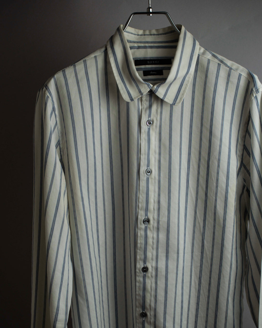 "GUCCI" Diamond jacquard striped shirt