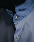 "GUCCI" Michele design tonal contrast-collar classic dress shirt