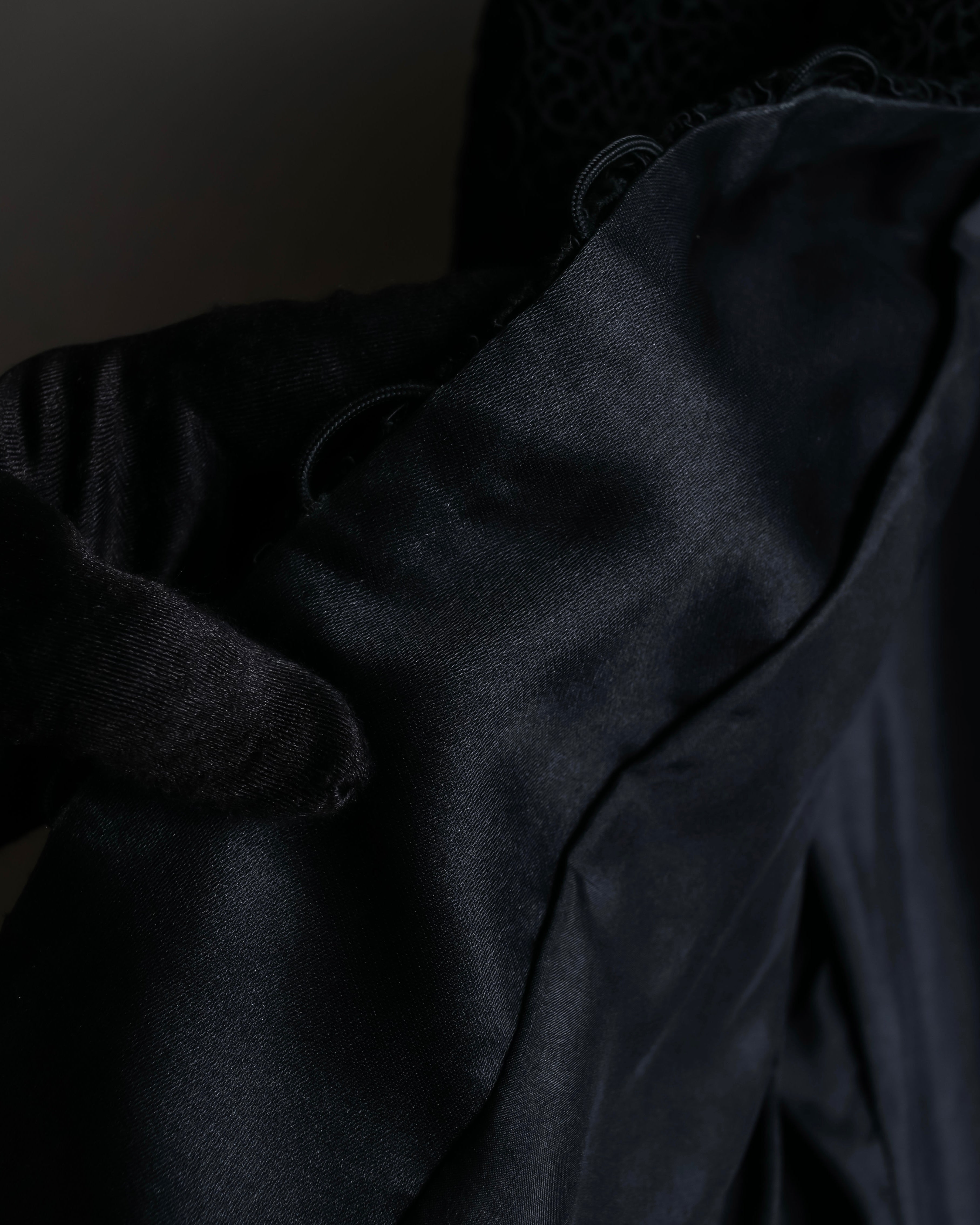 "JEAN-LOUIS SCHERRER" Lace frill design ribbon attached jacket