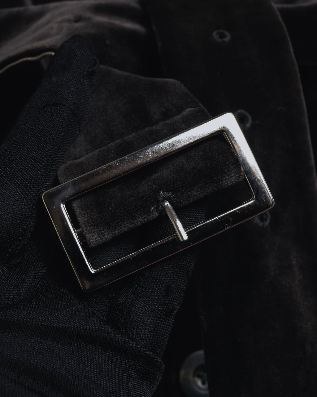 -SPECIAL- "JIL SANDER"
90’s-00’s Architectural cotton velvet belted coat