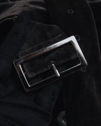 -SPECIAL- "JIL SANDER"
90’s-00’s Architectural cotton velvet belted coat