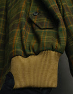 "Christian Dior" 80's-90's Wool plaid blouson and trousers set