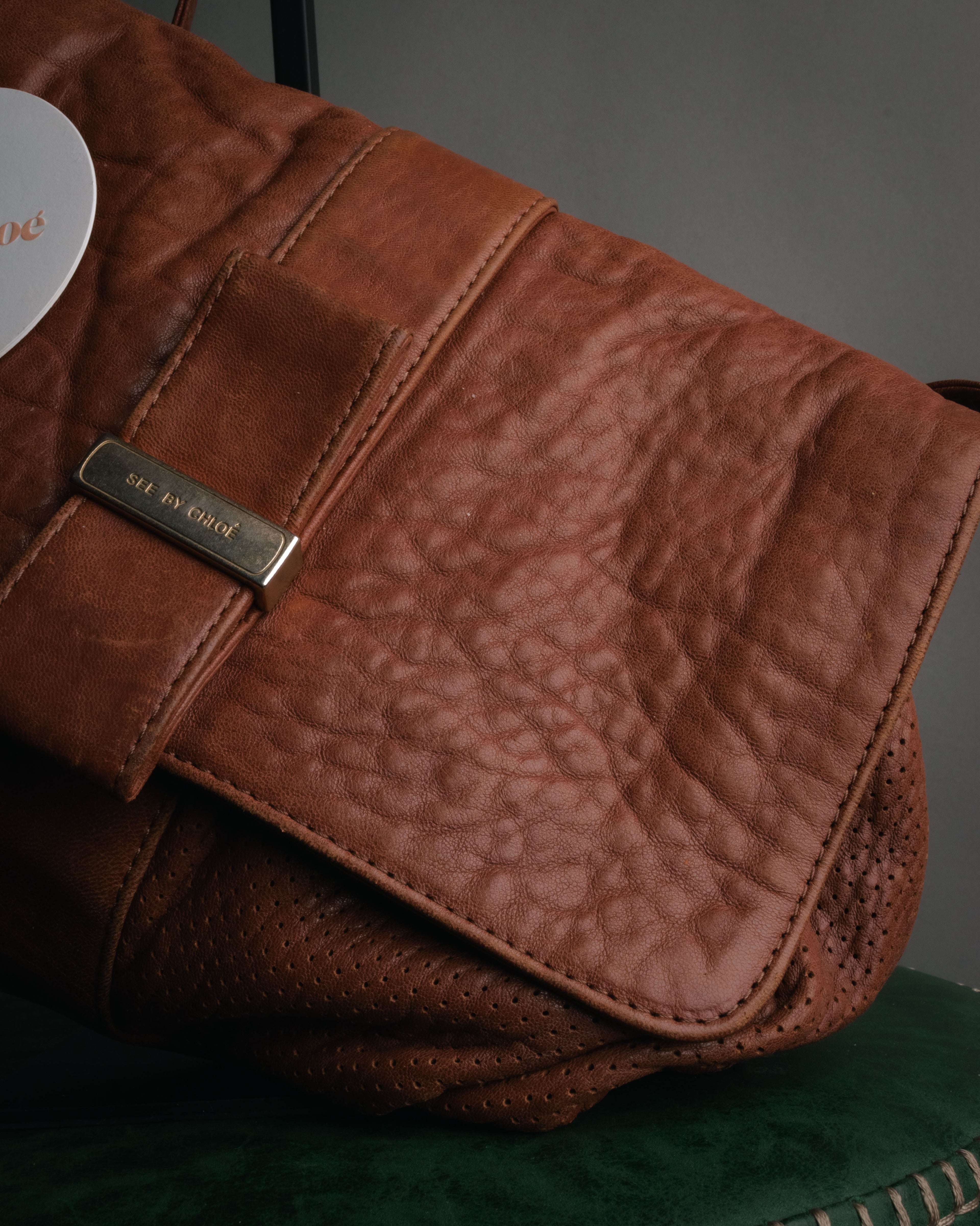 “See By Chloé” 2010’s soft grained leather shoulder bag