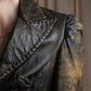 "ROBERTA SCARPA" 100% lamb leather gathered design shaped jacket