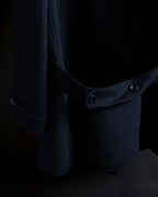 "VALENTINO" Fur collar double-breasted wool coat