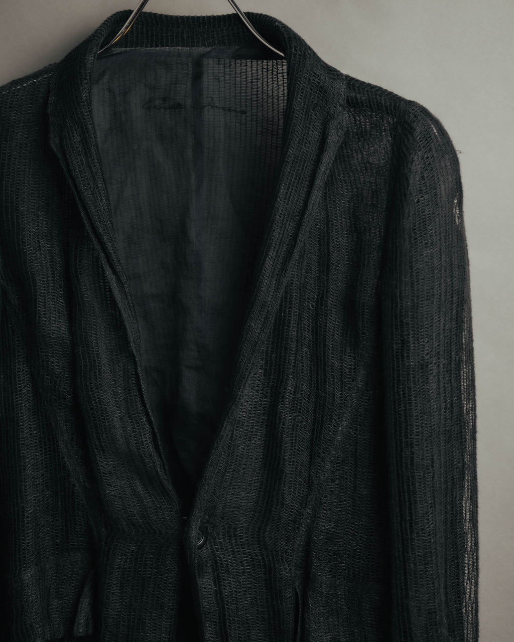 -SPECIAL- “Rick Owens” 2000’s Open weave shawl cardigan