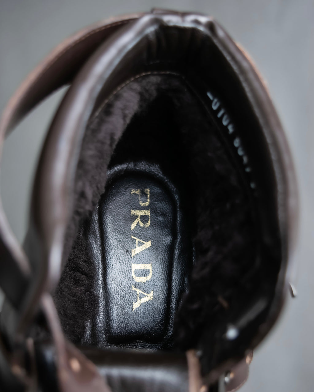 "PRADA" Belt design high cut boots