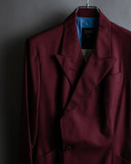 "JEAN PAUL GAULTIER FEMME"
Bordeaux color peaked lapel wool tailored jacket