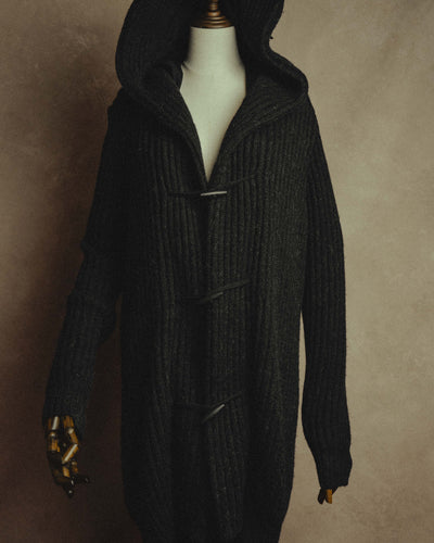 "MM6 Maison Martin Margiela" 00's-10's Alpaca blend hooded knit duffle coat