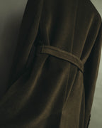 “Max Mara” 00’s Belted angora blend long coat