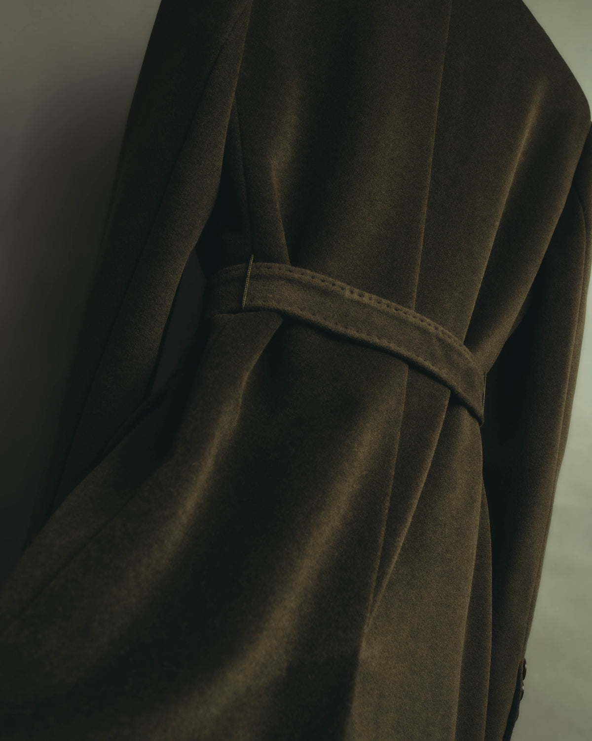 “Max Mara” 00’s Belted angora blend long coat