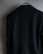 "GUCCI" 90's Beautiful draping fly-front tailored jacket