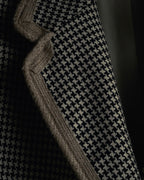 "Emporio Armani" 90’s Houndstooth piped crest blazer