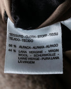 "Max Mara" Alpaca mix brown stand collar long coat