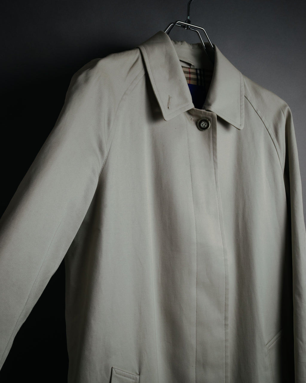“BURBERRY BLUE LABEL” 2000’s Minimal balmacaan coat