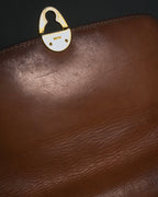 "CELINE" 80’s macadam canvas shoulder bag