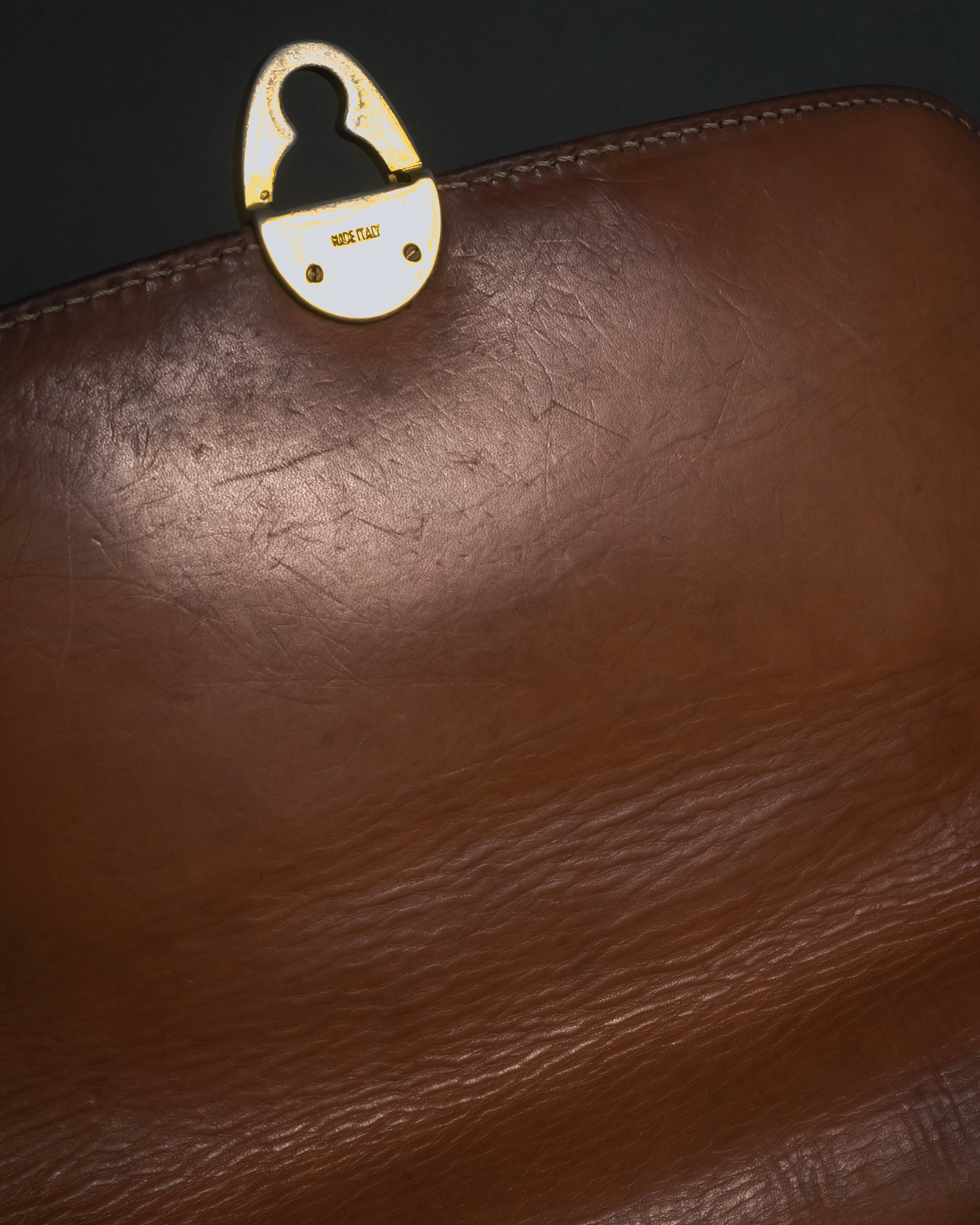 "CELINE" 80’s macadam canvas shoulder bag