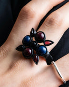 "LOUIS VUITTON"　Geometric color stone ring