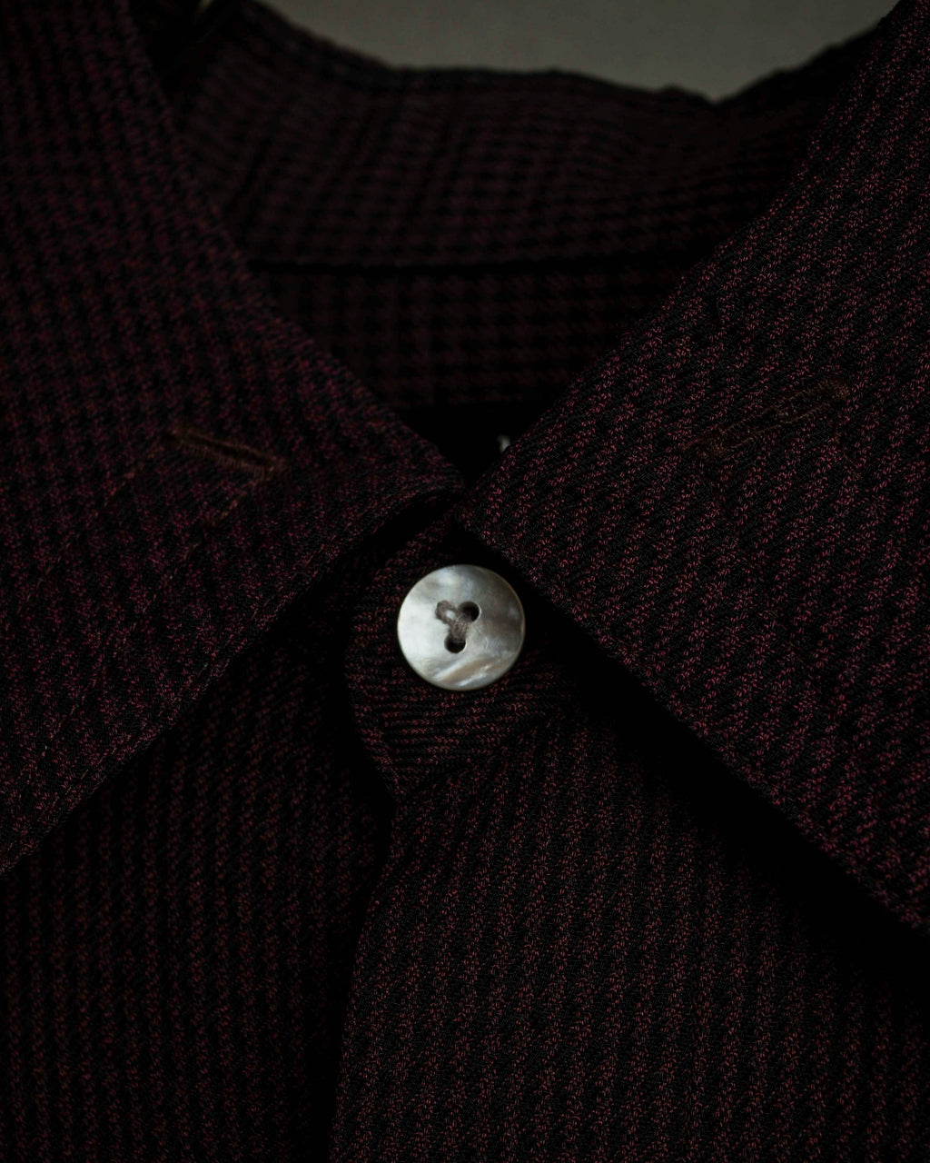 "JEAN PAUL GAULTIER" Draping form burgundy shirt