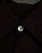 "JEAN PAUL GAULTIER" Draping form burgundy shirt