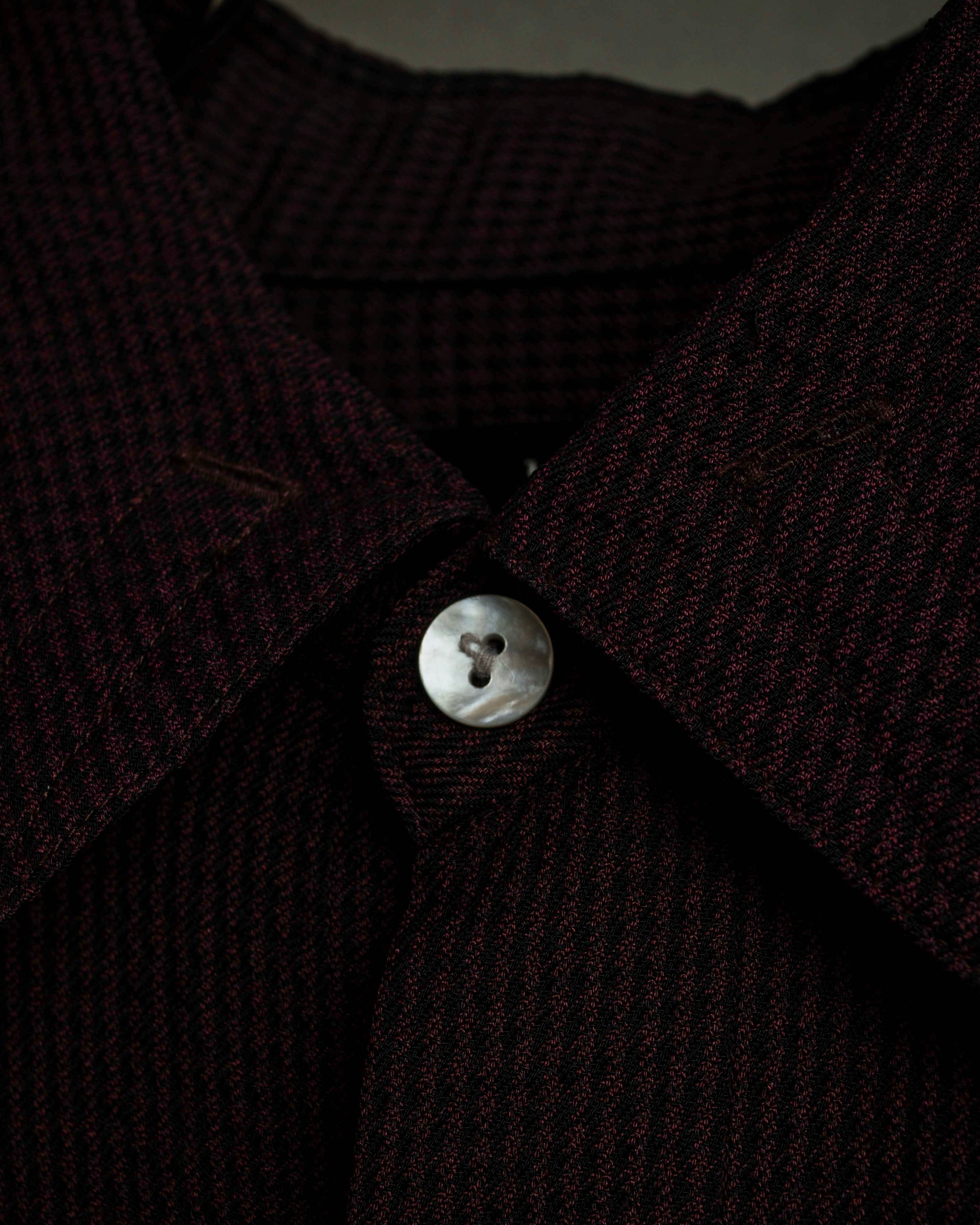 "JEAN PAUL GAULTIER" Draping form burgundy shirt