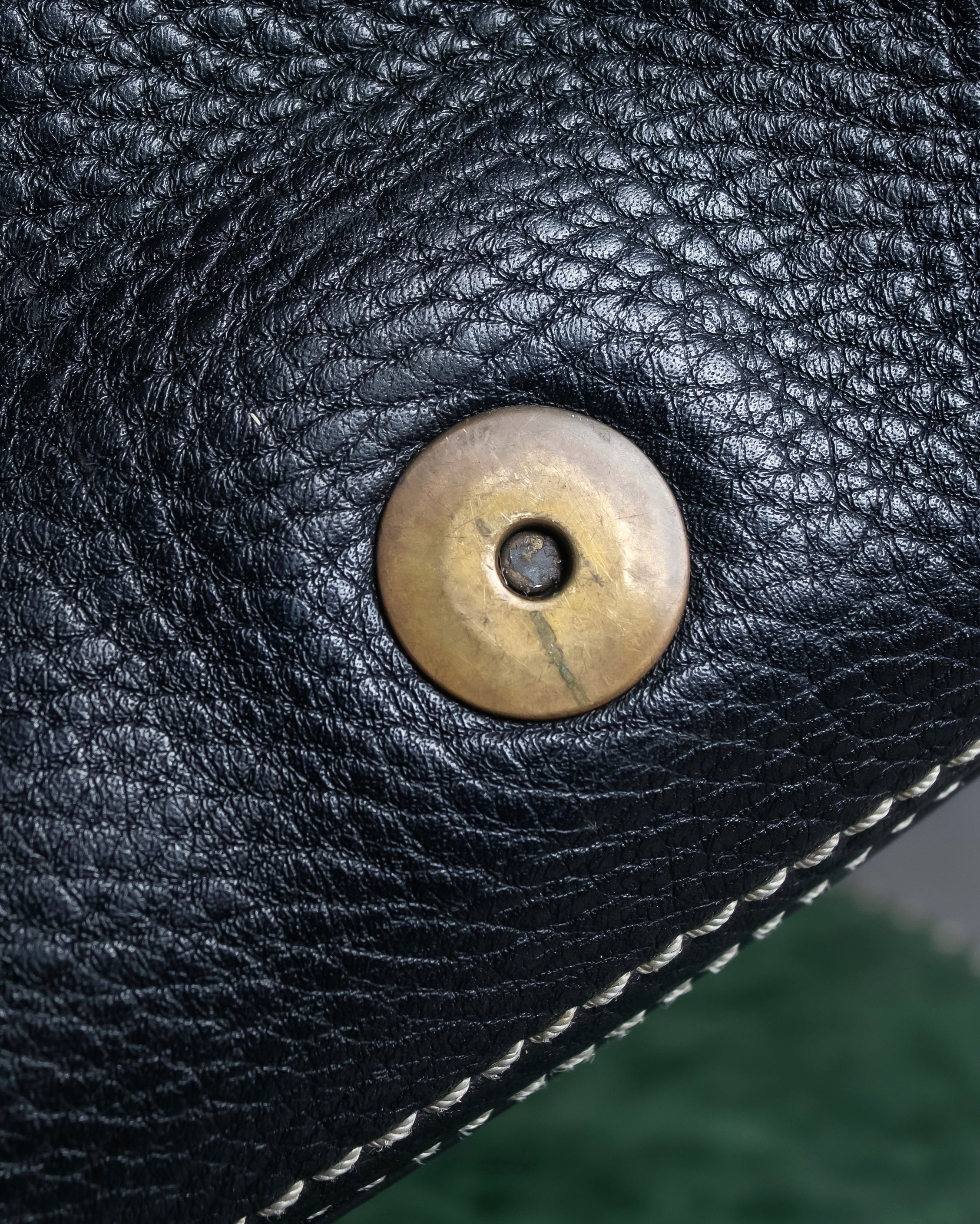 "CELINE" Gold buckle design large shoe bag shoulder bag