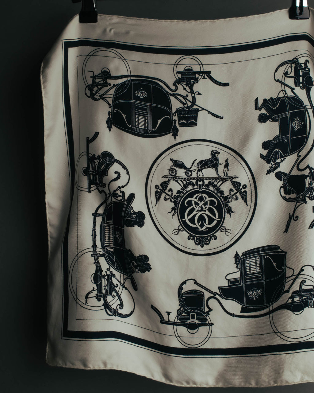 "Hermès" Classic ex libris silk scarf