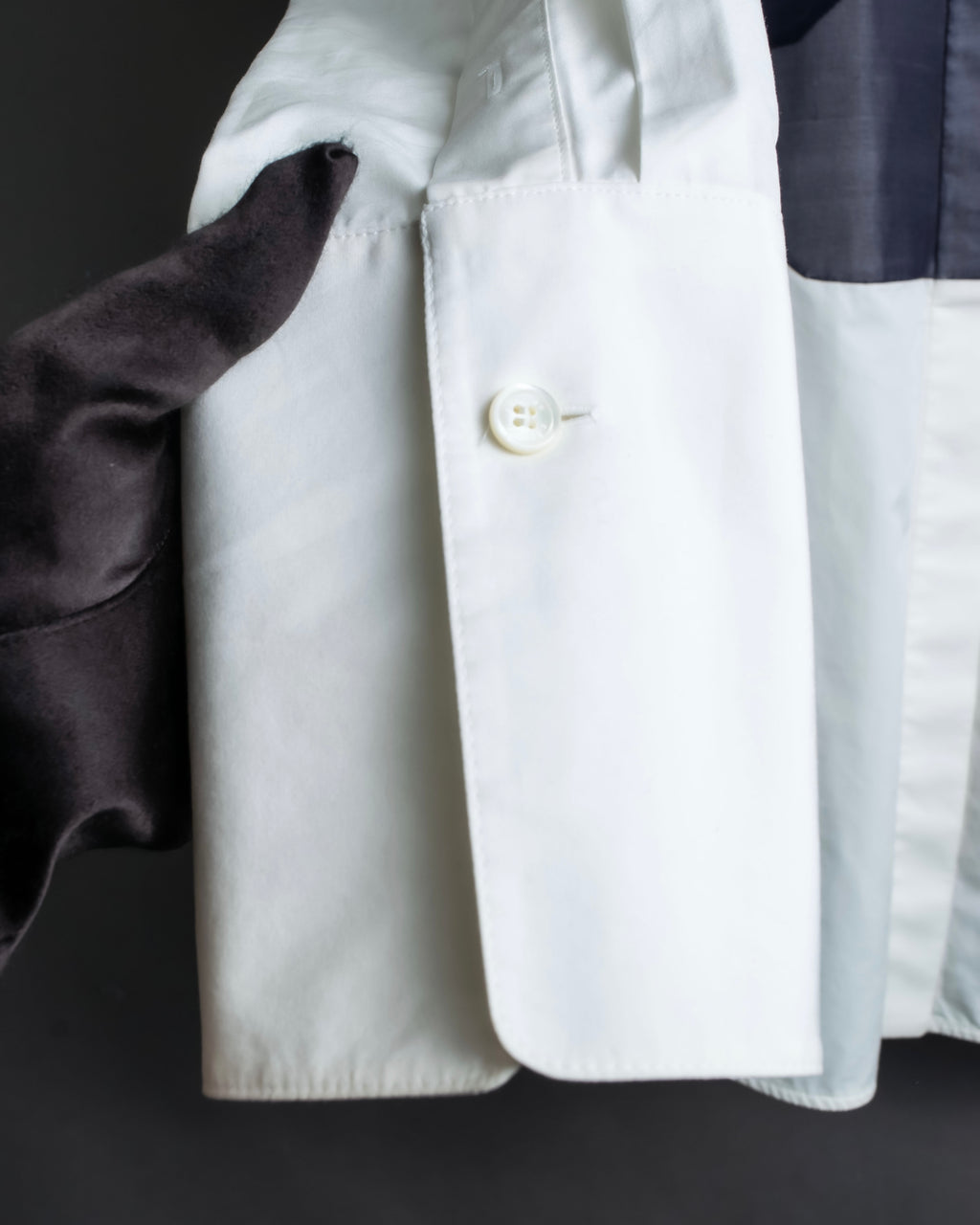 "CELINE" Combination color dress shirt