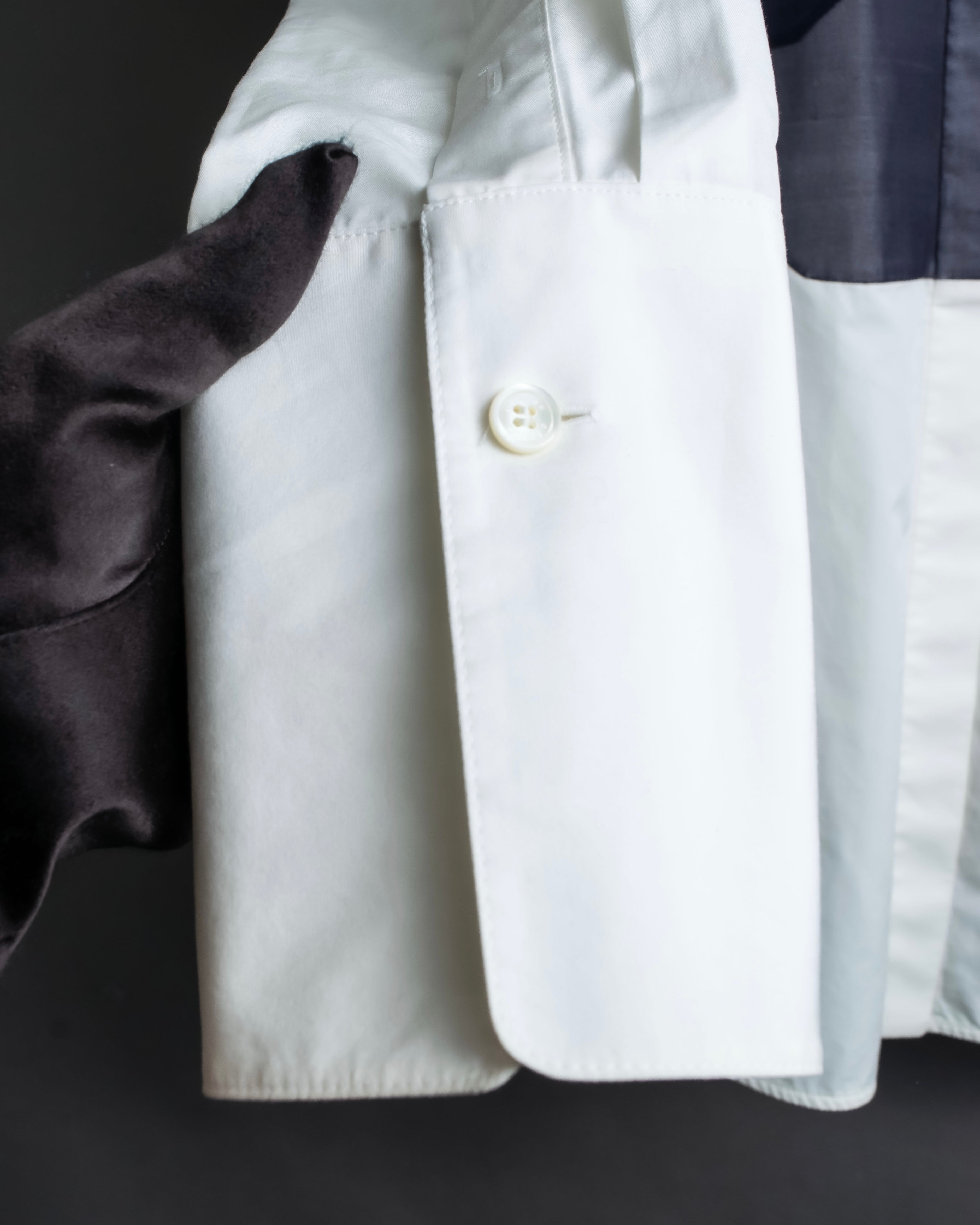 "CELINE" Combination color dress shirt