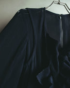 "COMME des GARÇONS" 90's Sculptural ruffle maxi dress
