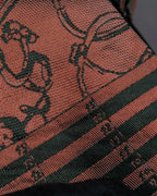 "JEAN PAUL GAULTIER HOMME" Drawing camouflage design silk neck tie