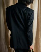 "YVES SAINT LAURENT" Classical tailoring shadow stripe pattern set up