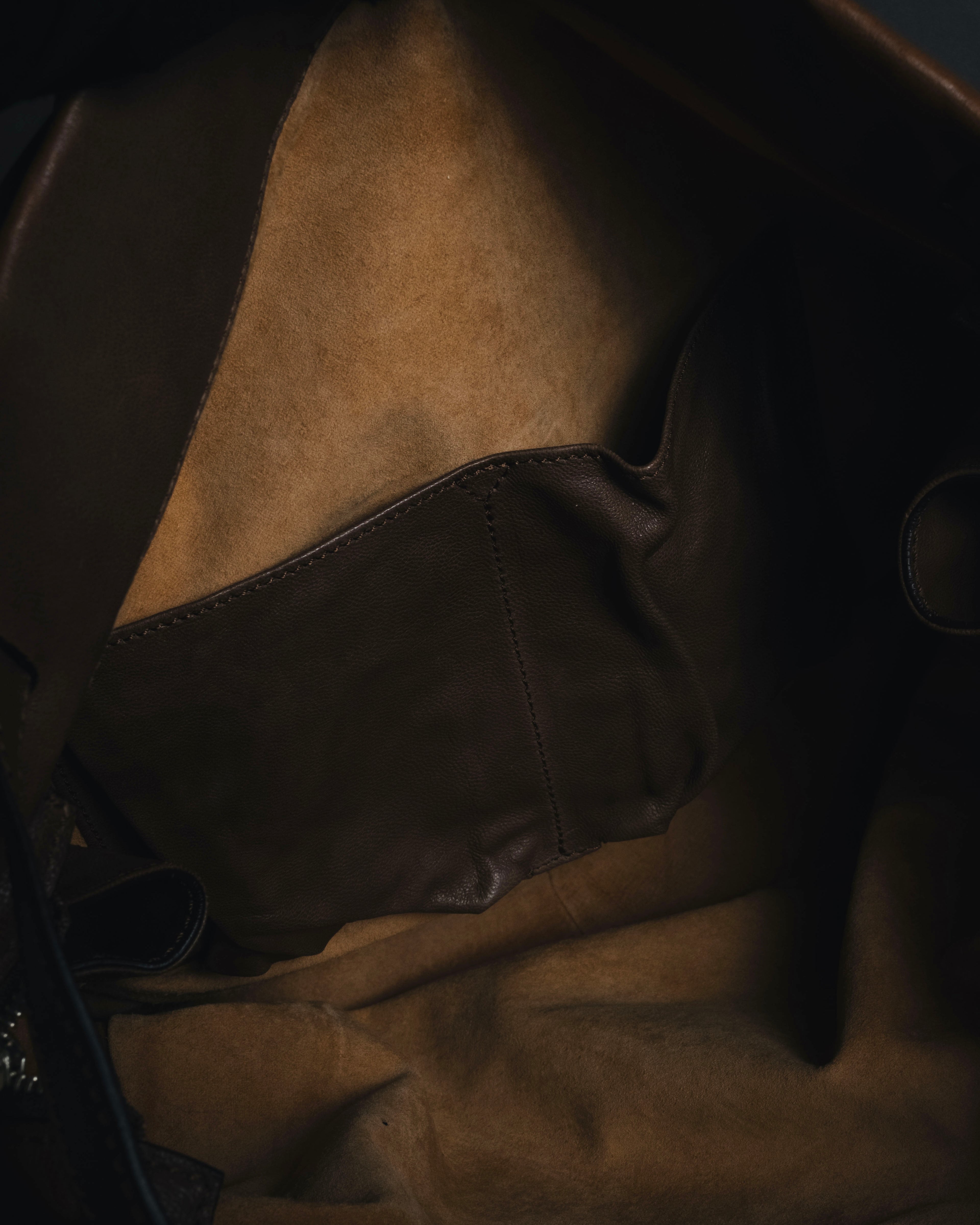 "MAURO GOVERNA" 00’s-10’s lamb leather belted draped bag