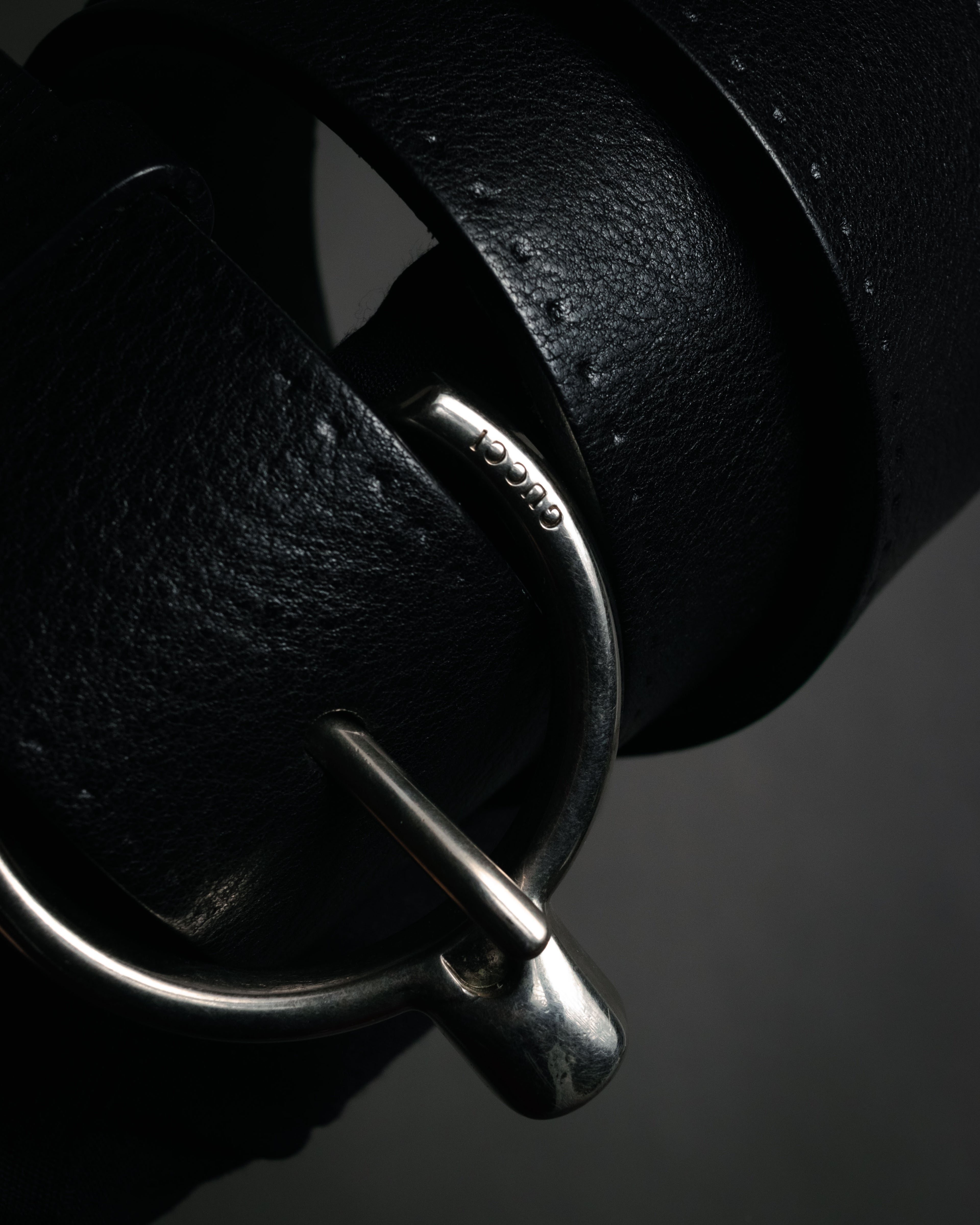 "GUCCI" 90’s-00’s Horsebit buckle leather belt