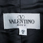 "VALENTINO" Solid no collar dart shaped long coat