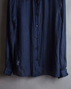 "GIORGIO ARMANI" Jacquard navy color shirt