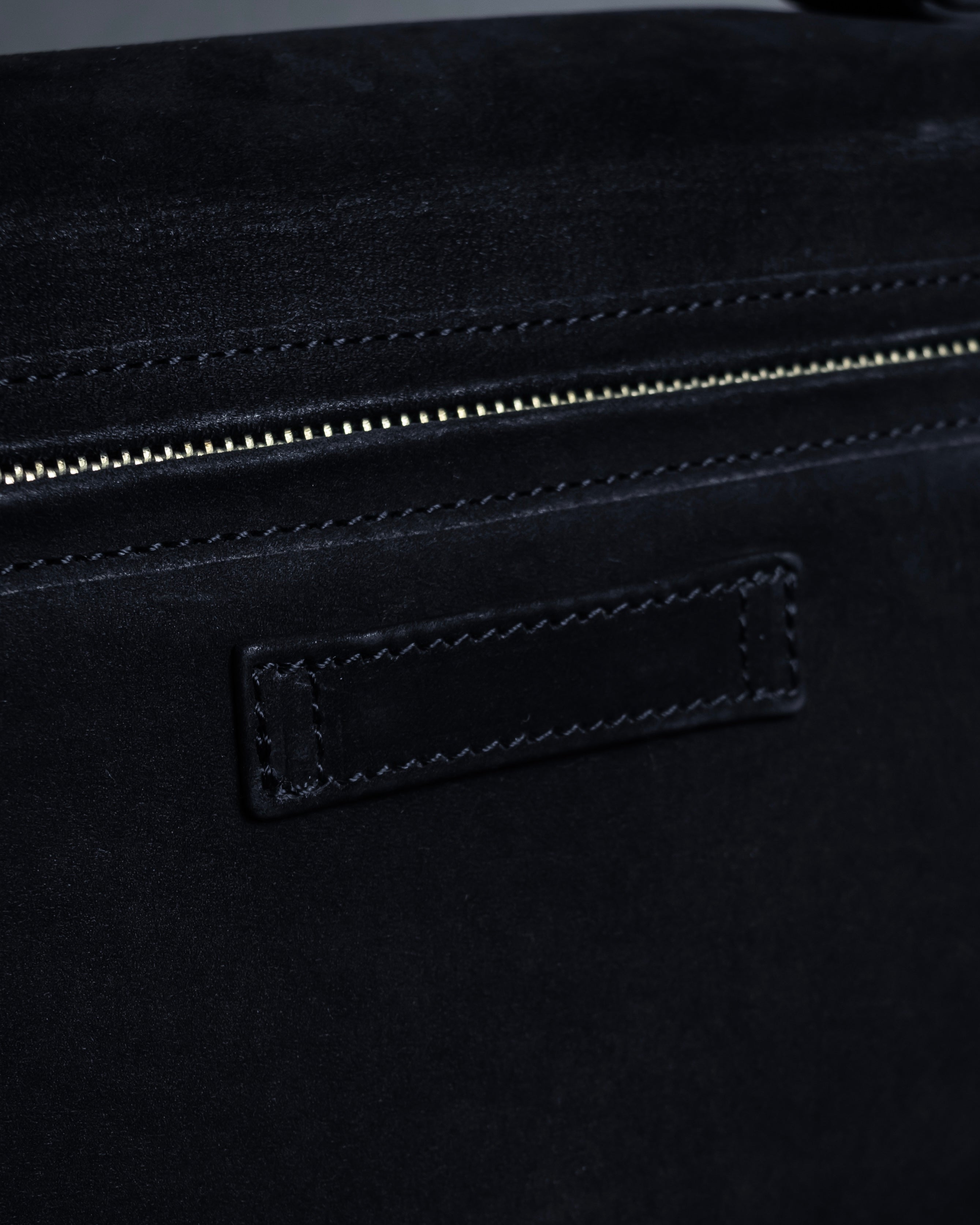 "JEAN PAUL GAULTIER" Front clasp design suede leather hand bag