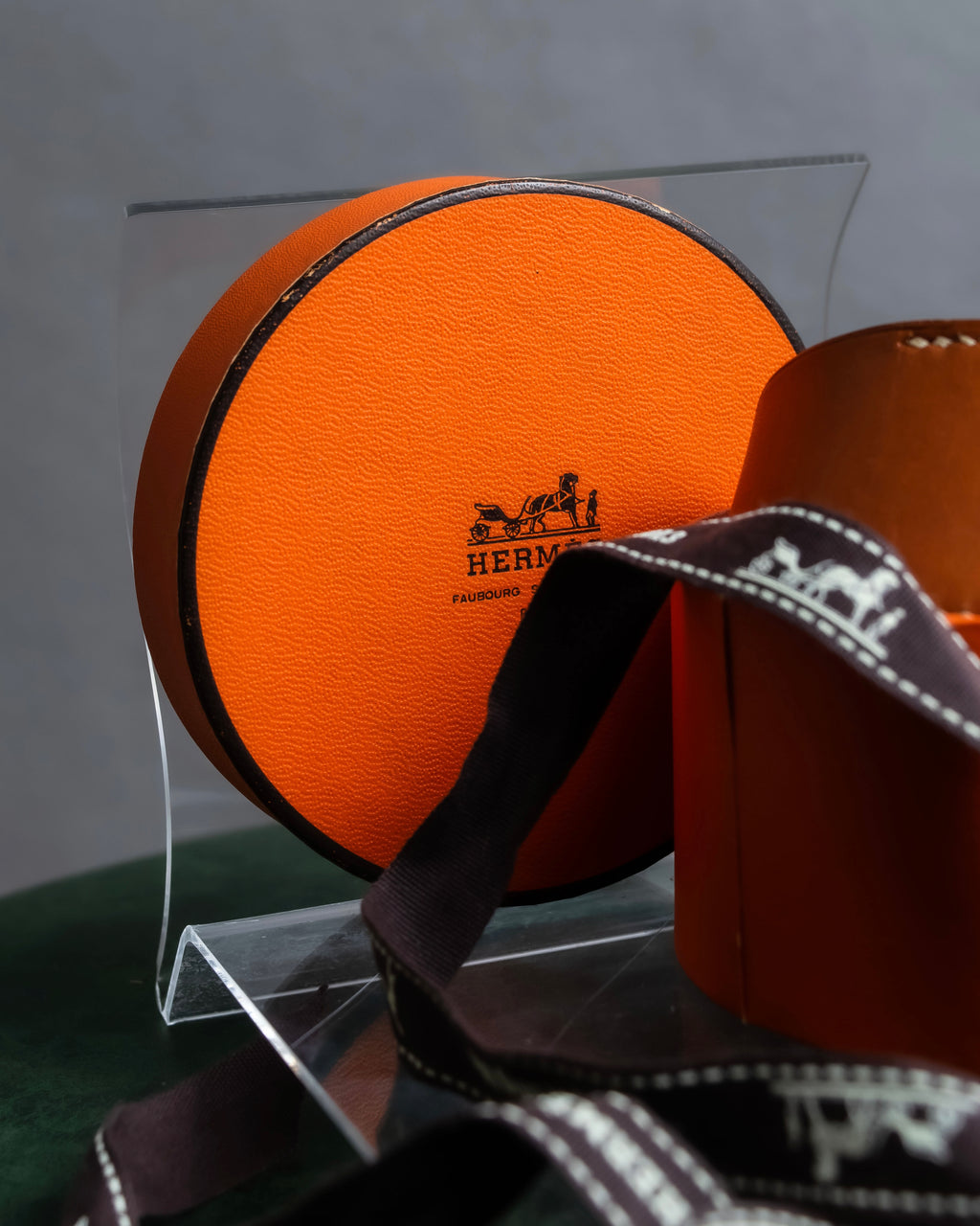 "HERMES" Camel brown color leather bangle