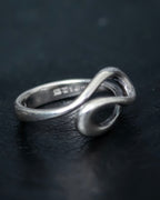 "Tiffany&Co" Elsa Peretti open wave ring