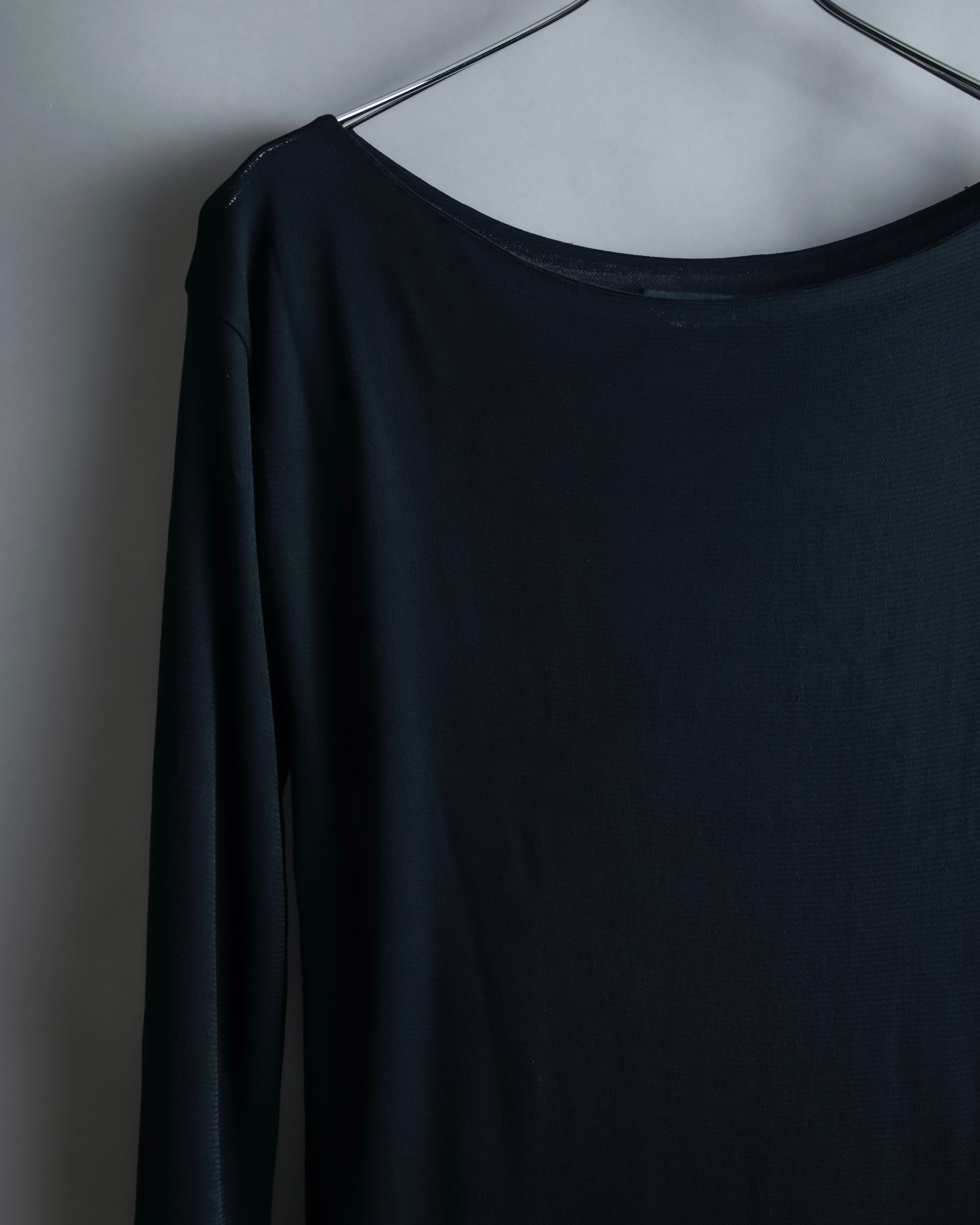 "GUCCI" Boat neck 100% rayon one piece