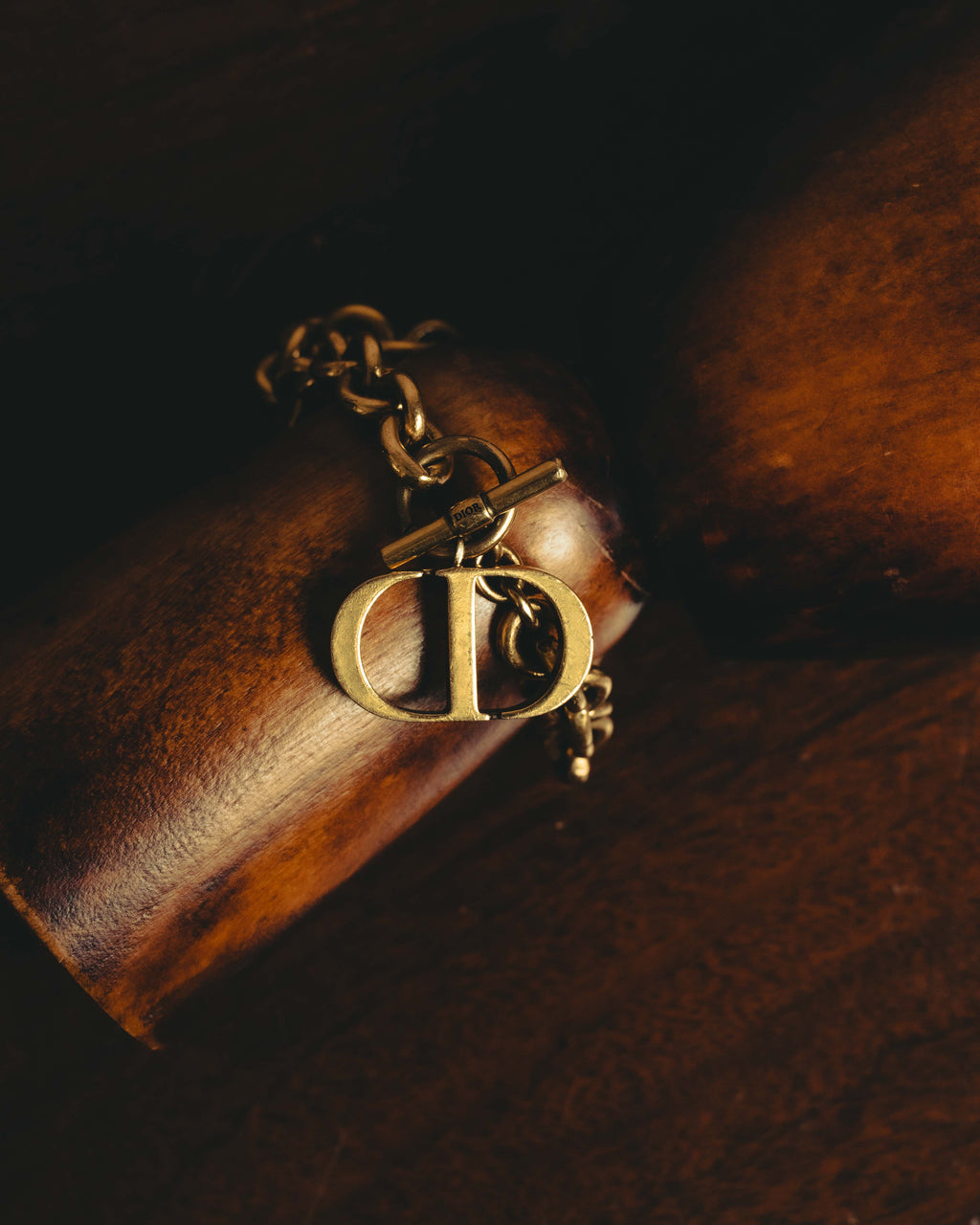 -SPECIAL- “DIOR” 2018-2025 Oversized CD charm chain bracelet
