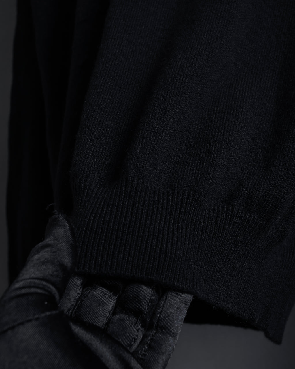 "PRADA" High-gauge folded turtleneck knit