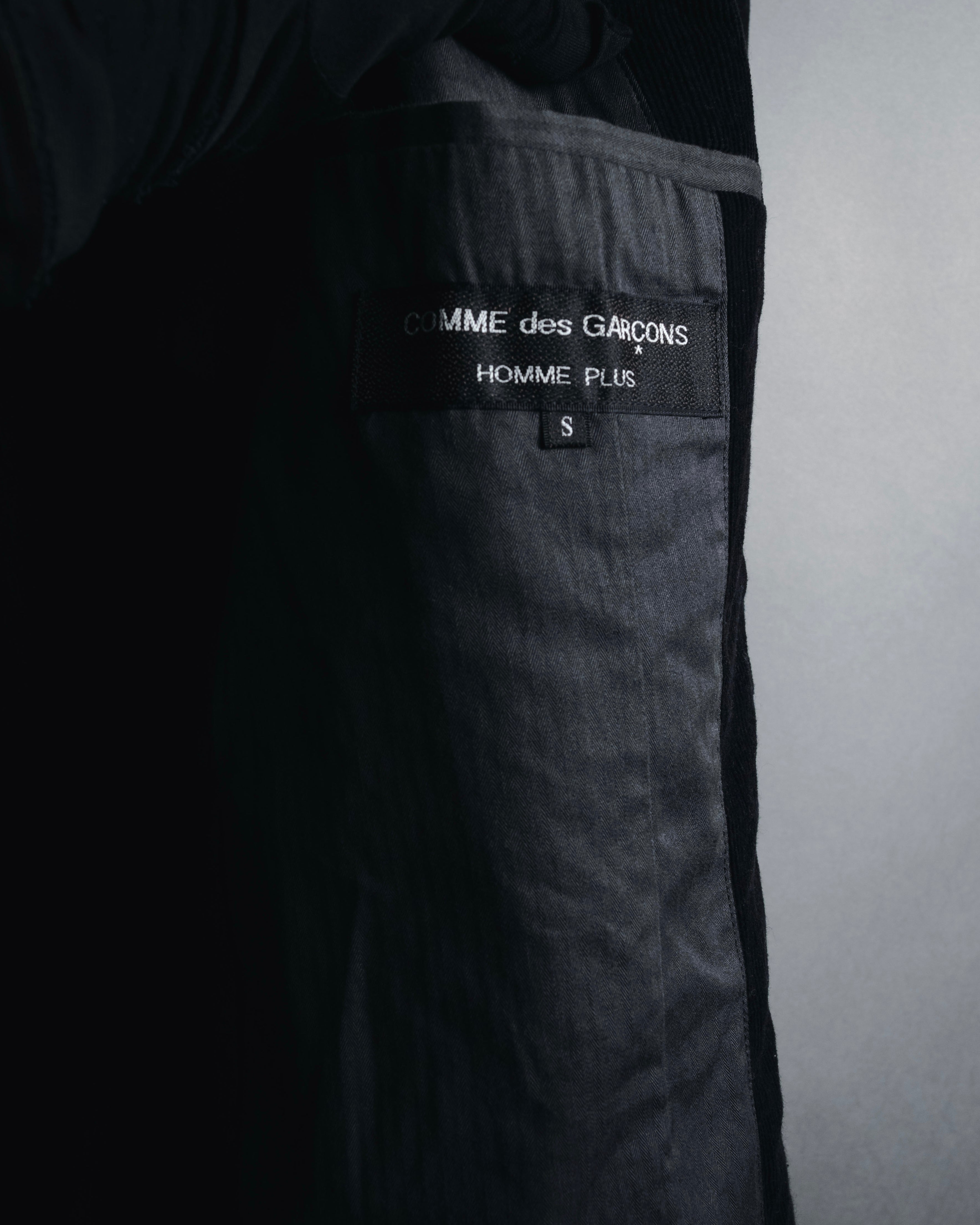"COMME des GARÇONS HOMME PLUS" 90AW Corduroy piped boxy blazer