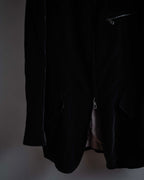 "GIORGIO ARMANI" Velour corduroy double zip up jacket