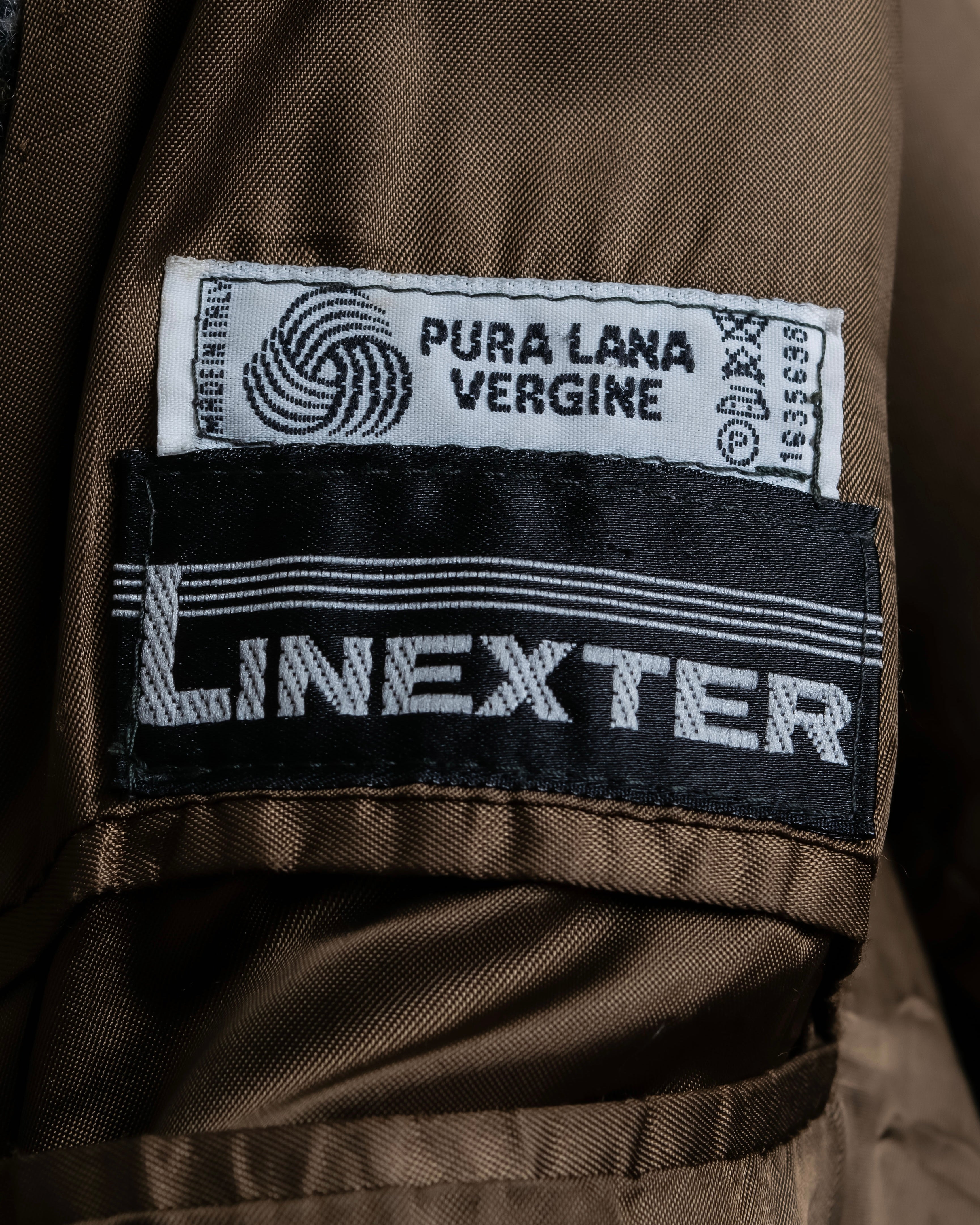 "Vintage houndstooth oversized tweed chester coat"