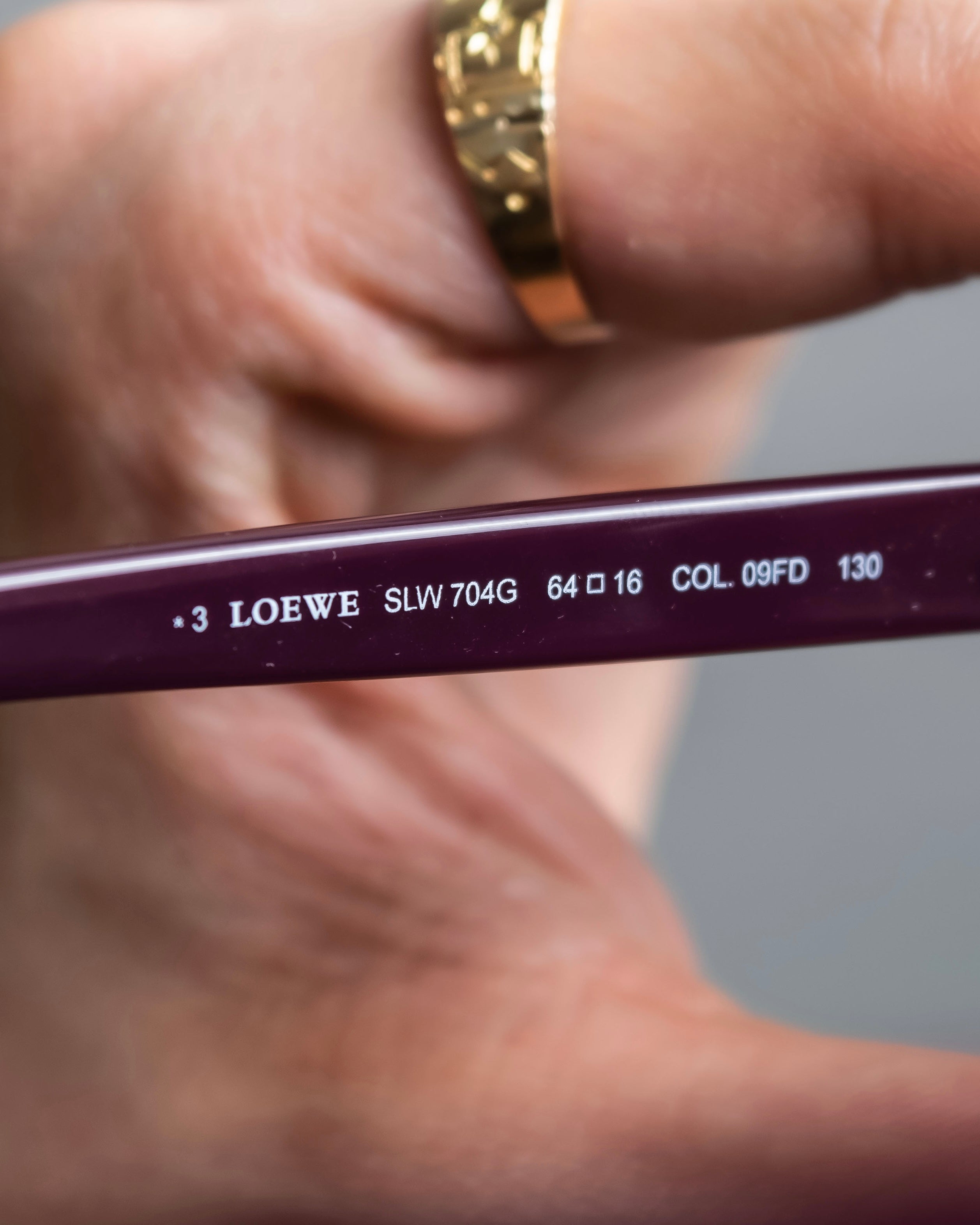 "LOEWE" Butterfly frame wine red sunglasses