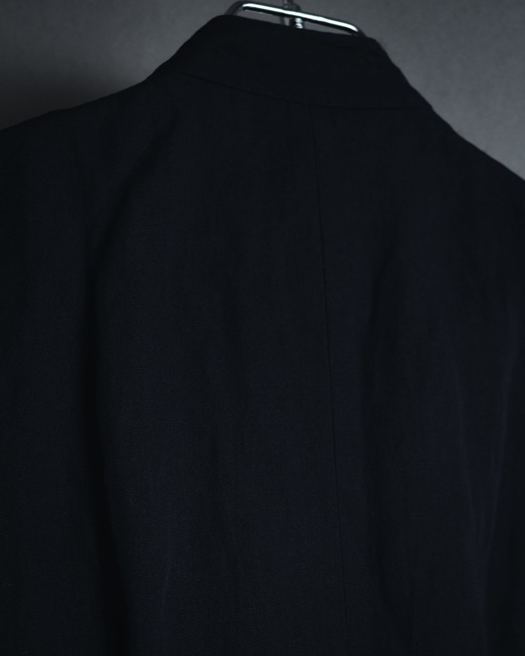 "GIORGIO ARMANI" Early 90s rayon linen asymmetric gilet